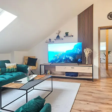 Design-penthouse I 90qm I Europapark 20 Min I Boxspring I Nespresso I Parkplatz Appartamento *